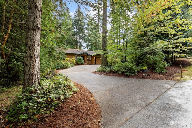 view of front of home featuring a garage