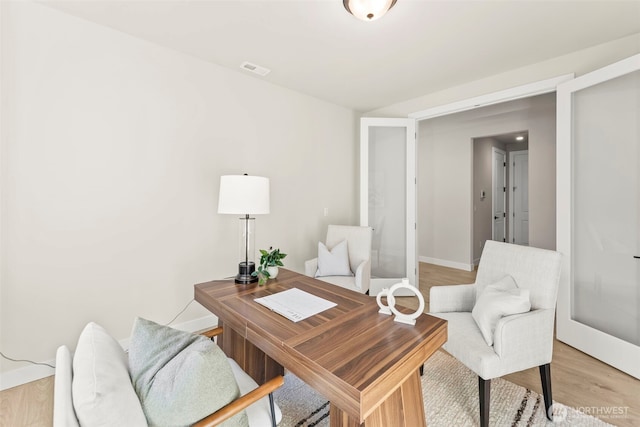 6361LOT257 Great Glen Rd SW, Port Orchard, WA 98367 - office area with baseboards, visible vents, and light wood-style floors