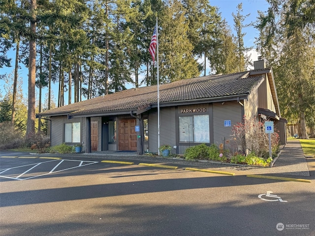 view of front of home