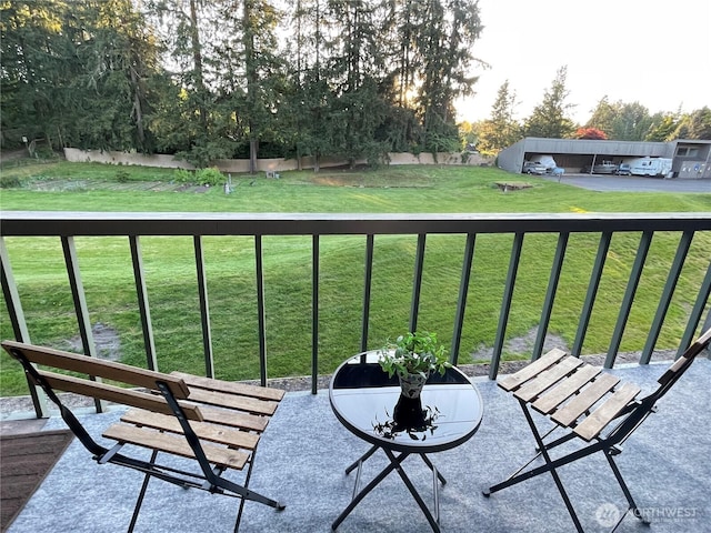 view of balcony