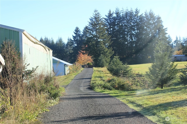 view of road