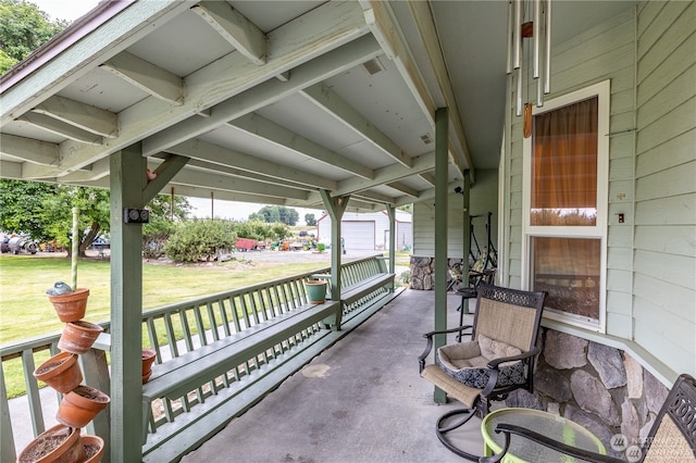 view of patio / terrace with covered porch