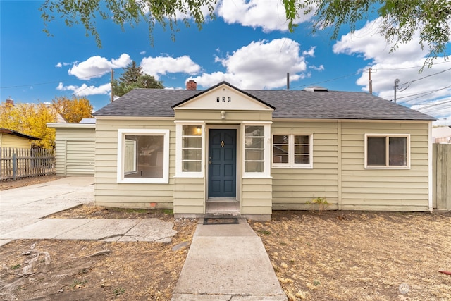 view of bungalow-style house