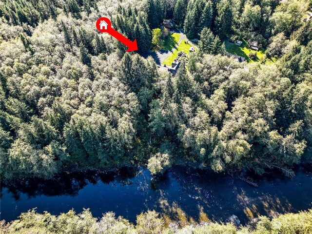 107 Dowans Creek Rd, Forks, WA 98331 - drone / aerial view of a large body of water and a forest
