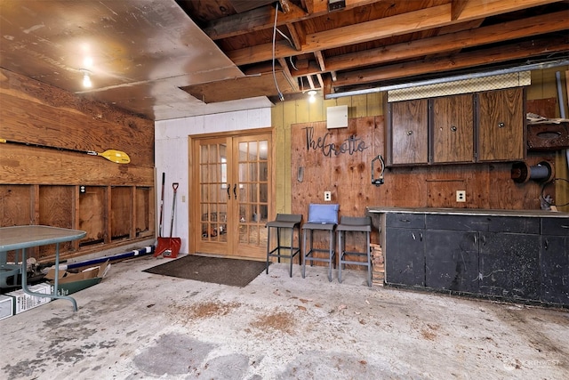 interior space with french doors