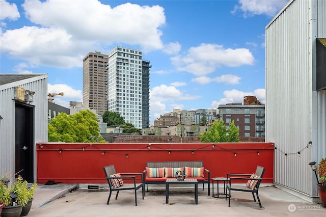 view of patio / terrace with outdoor lounge area