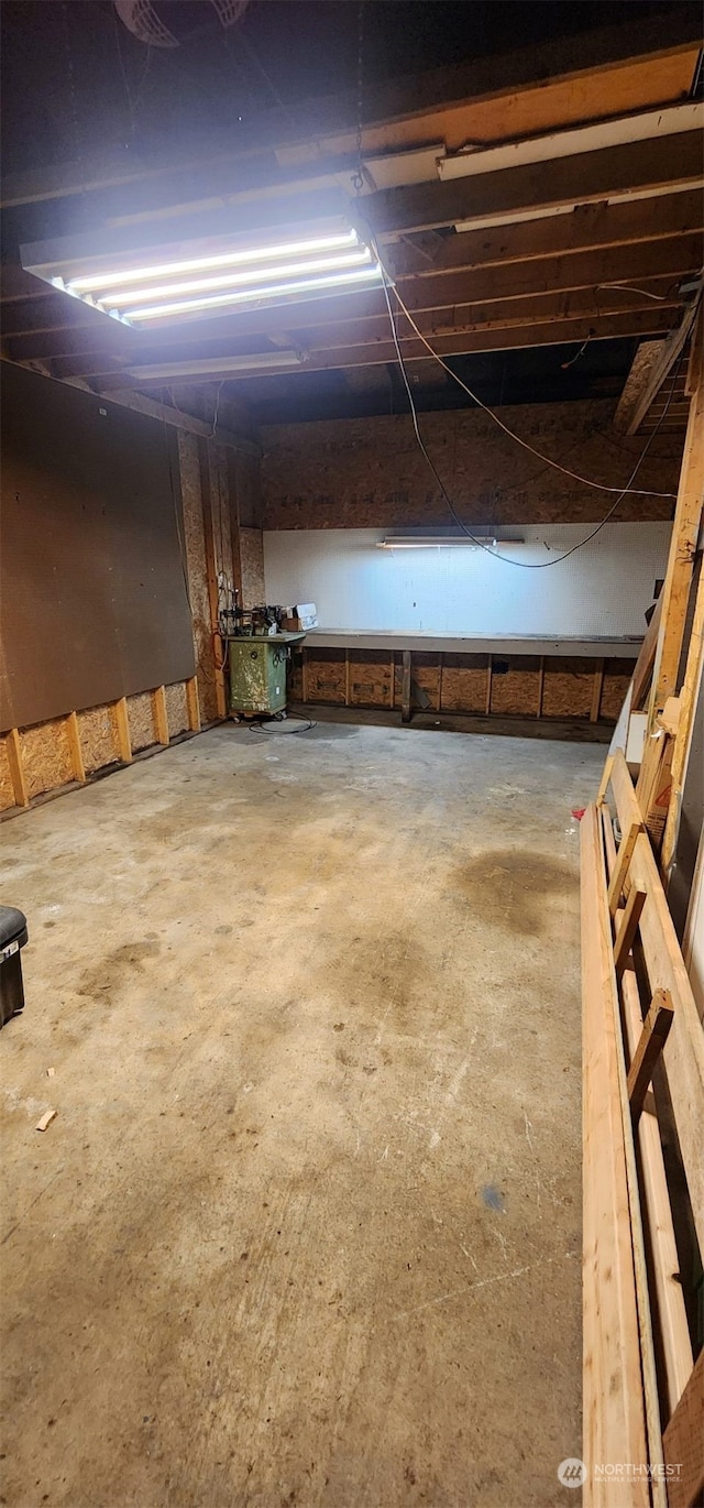 view of basement