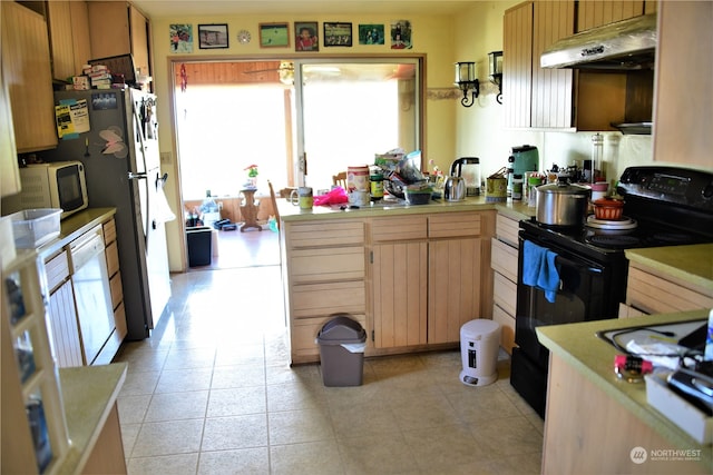 kitchen featuring white appliances