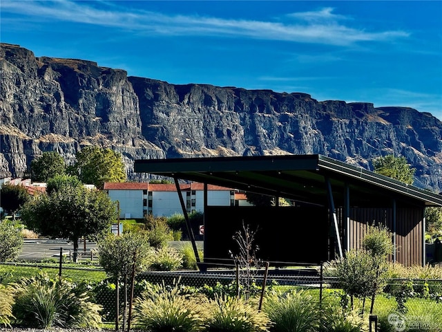 view of mountain feature