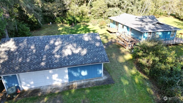 15614 Birch St, Long Beach, WA 98631 - birds eye view of property featuring a wooded view