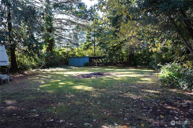 15614 Birch St, Long Beach, WA 98631 - view of yard featuring an outdoor structure