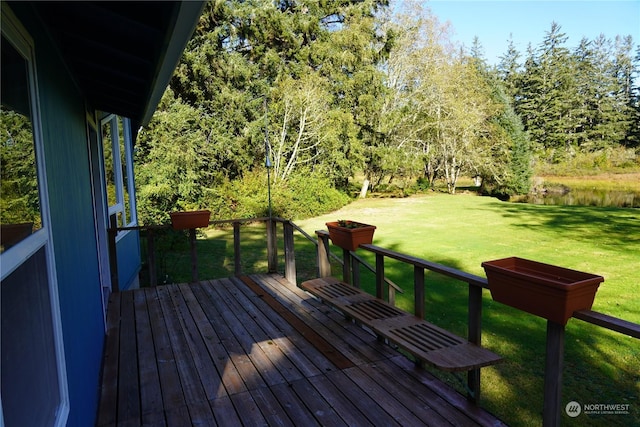 15614 Birch St, Long Beach, WA 98631 - deck featuring a lawn