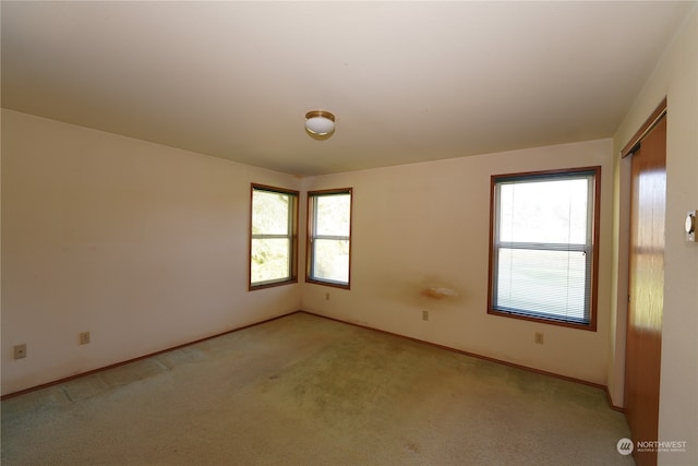 view of carpeted empty room