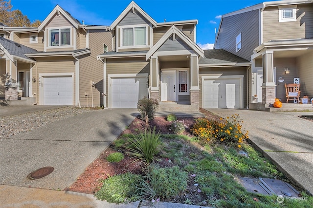 view of front of house featuring a garage