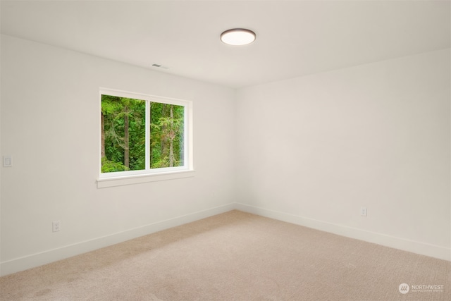 unfurnished room with carpet