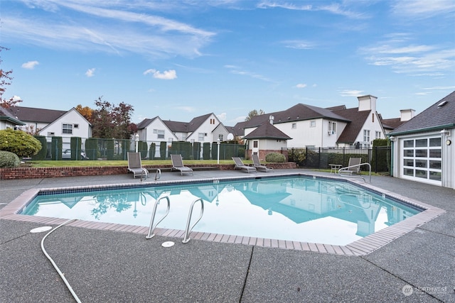 view of pool with a patio