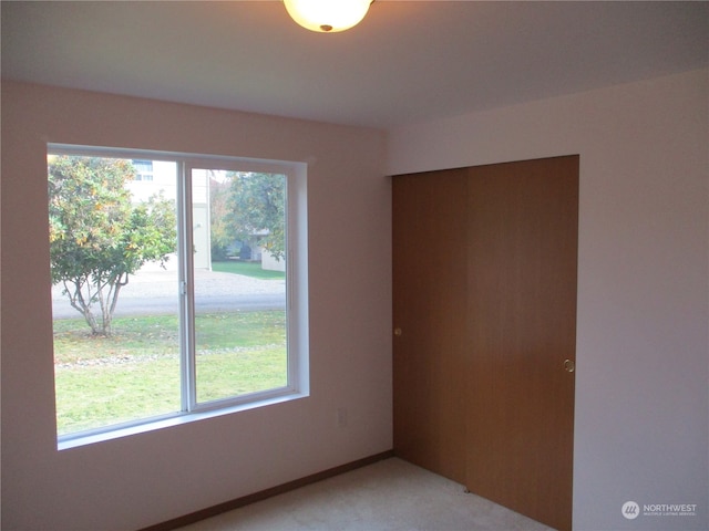 view of carpeted empty room