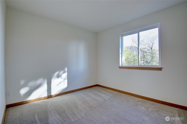 view of carpeted empty room