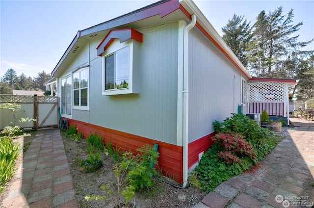 view of property exterior featuring central air condition unit