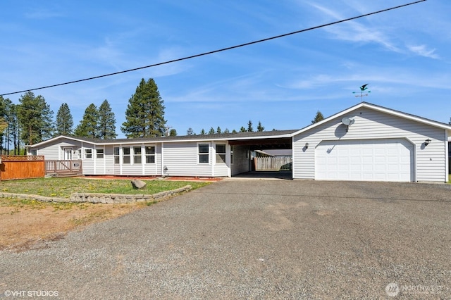 713 Main St, South Cle Elum, WA 98943 - ranch-style home featuring asphalt driveway and fence