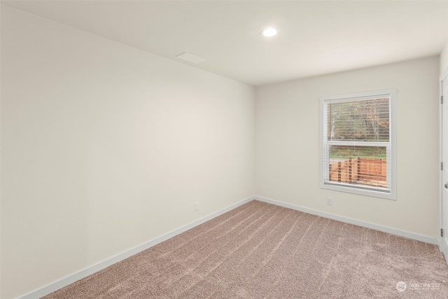 view of carpeted empty room