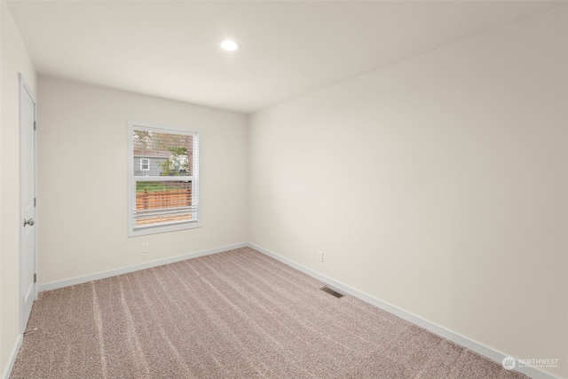 view of carpeted empty room