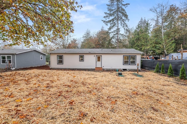 view of rear view of property