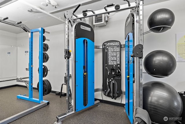 view of exercise room