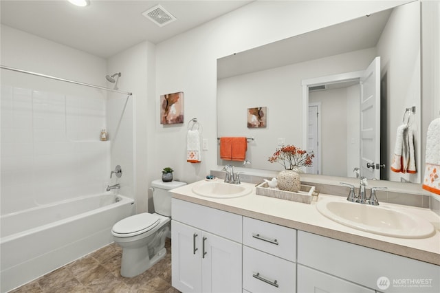 14714 88th Way SE Unit 3, Yelm, WA 98597 - bathroom with double vanity and shower / tub combination
