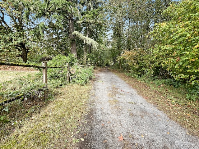 view of road