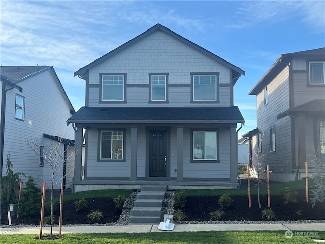 view of front of house with covered porch