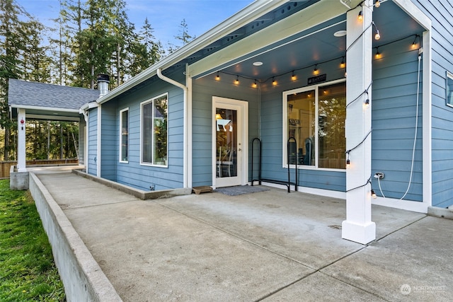 exterior space with a patio area