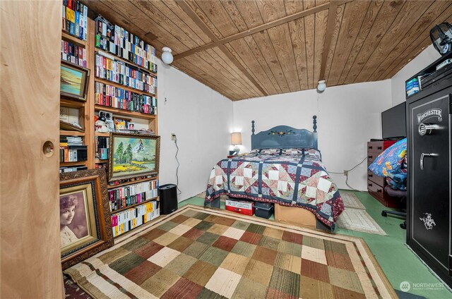 137 Mountain View Dr N, Ashford, WA 98304 - bedroom with wooden ceiling