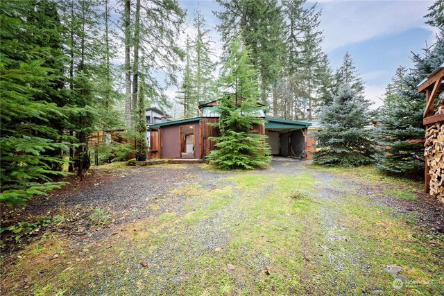 137 Mountain View Dr N, Ashford, WA 98304 - view of yard with driveway