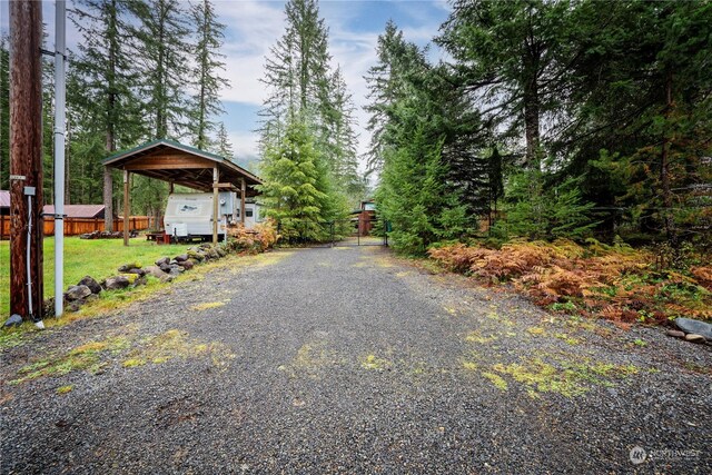 137 Mountain View Dr N, Ashford, WA 98304 - view of road featuring gravel driveway