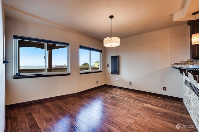 212 Grandview Ave, Camano Island, WA 98282 - interior space with baseboards and dark wood finished floors
