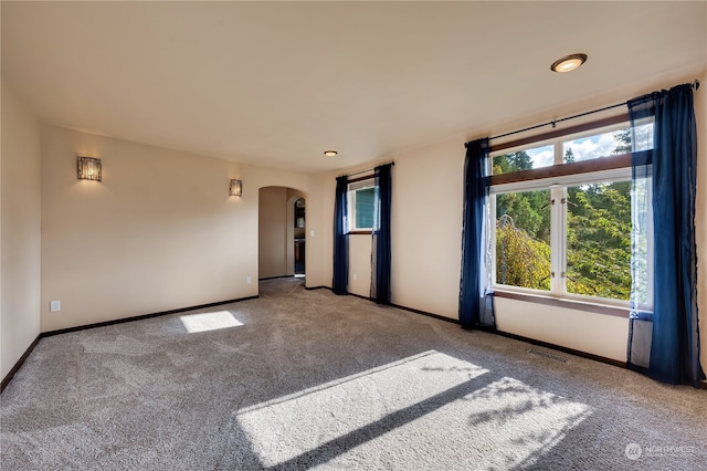 view of carpeted empty room