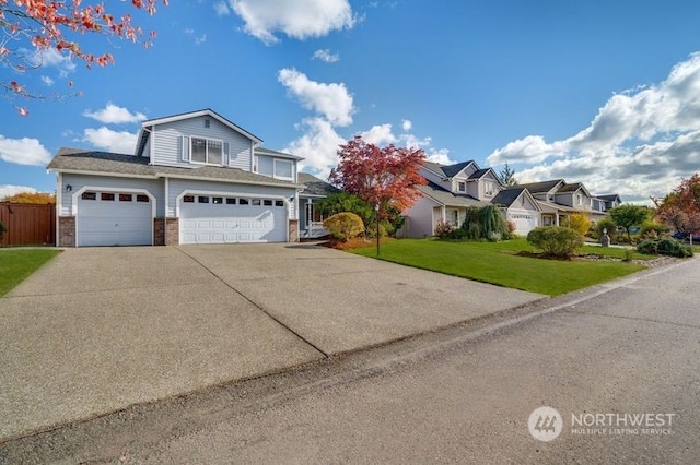 view of front property with a front yard