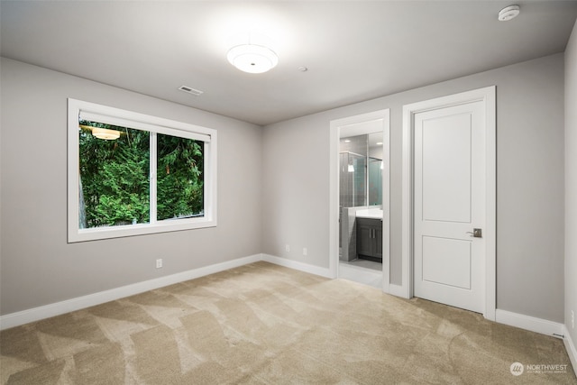 view of carpeted empty room