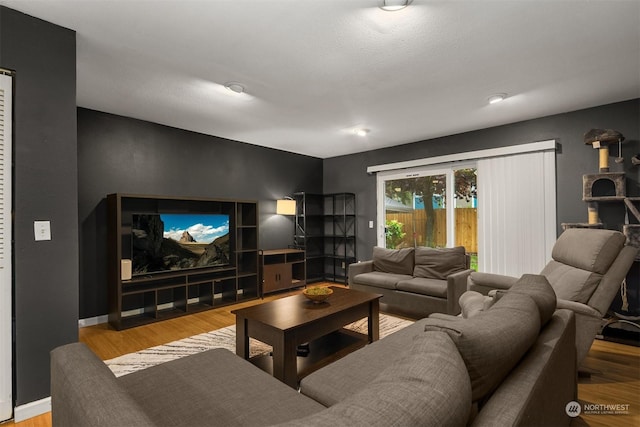 10648 SE 254th Pl Unit I3, Kent, WA 98030 - living area featuring wood finished floors and baseboards