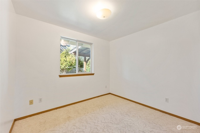 view of carpeted empty room