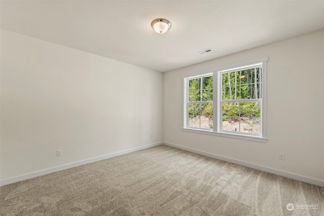 view of carpeted empty room