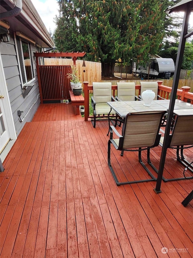 view of deck