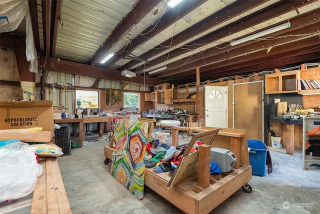 misc room featuring concrete floors