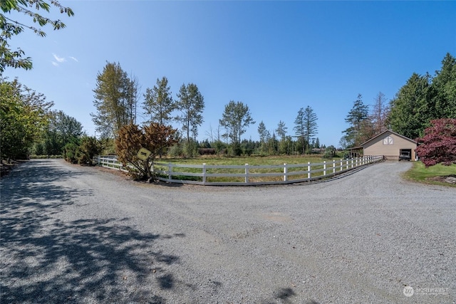 13629 Rector Rd, Bow, WA 98232 - view of dirt / gravel driveway featuring a rural view