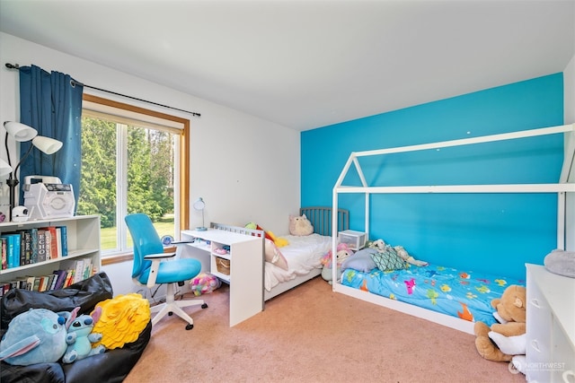 bedroom featuring carpet floors