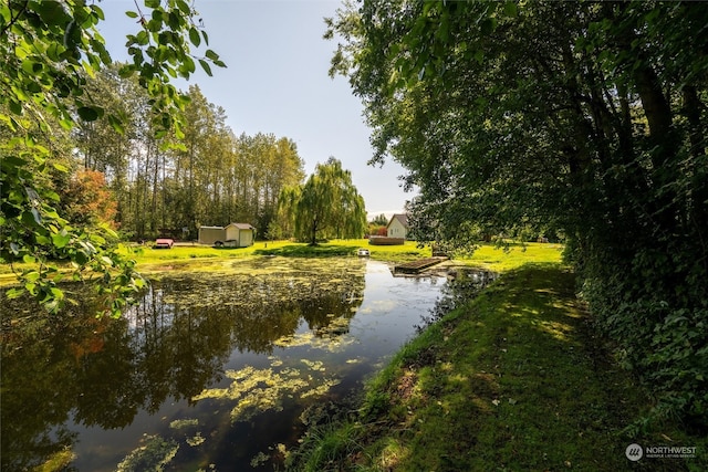 view of water feature