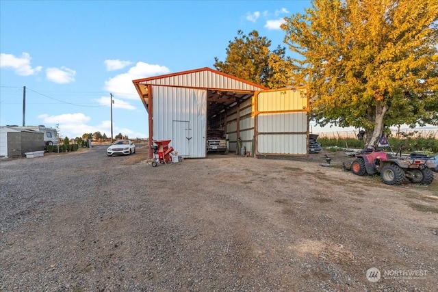 view of outdoor structure