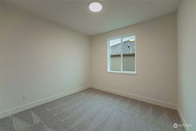 view of carpeted empty room