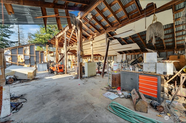 misc room featuring concrete floors